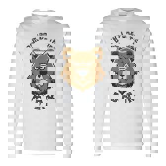 ママパパベアを突かないで 長袖Tシャツ - Kawaiitshirt