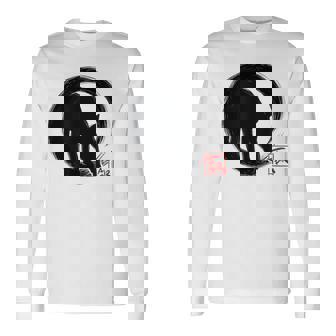 マレーバク 日本の円相環 禅のバク 長袖Tシャツ - Kawaiitshirt