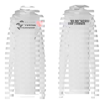 ミトコンドリア生物学教師動物細胞ミトコンドリア 長袖Tシャツ - Kawaiitshirt