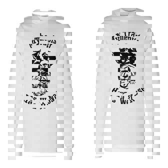 ミニチュアシュナウザー 私のセラピストは鼻が濡れています 長袖Tシャツ - Kawaiitshirt