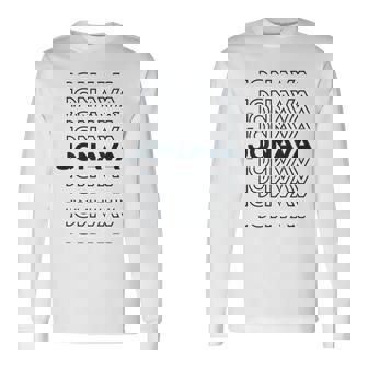 ミニマリストシティ リトアニアモダンジョナバ 長袖Tシャツ - Kawaiitshirt