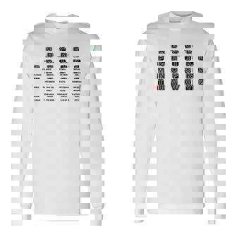 ミリタリー アルファベット アルファ ブラボー チャーリー モース ラジオ音声 長袖Tシャツ - Kawaiitshirt