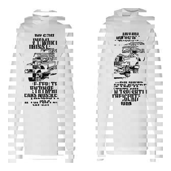 ミリタリーユーモア ランドローバーのファン 長袖Tシャツ - Kawaiitshirt