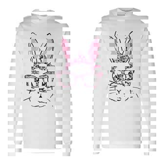 メガネをかけたウサギ ウサギ好き うさぎ好き うさぎの飼い主 おもしろ うさぎ 兎 長袖Tシャツ - Kawaiitshirt