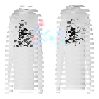 メリークリスマス アストロボット ファニースウェットシャツ 長袖Tシャツ - Kawaiitshirt