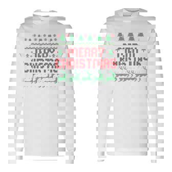 メリー・クリスマス 長袖Tシャツ - Kawaiitshirt