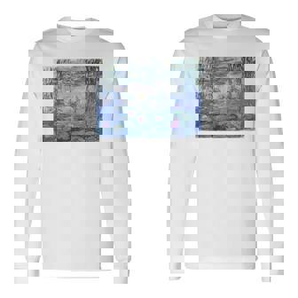 モネ 睡蓮 長袖Tシャツ - Kawaiitshirt