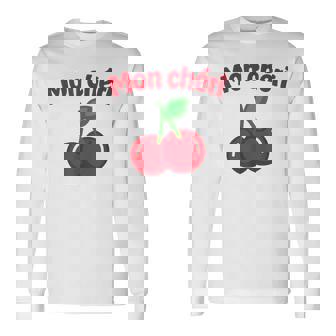 モンシェリ、チェリー 長袖Tシャツ - Kawaiitshirt