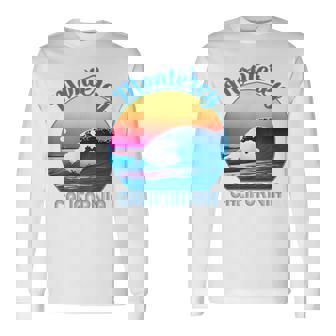 モントレーのお土産衣装 レトロ モントレー 長袖Tシャツ - Kawaiitshirt