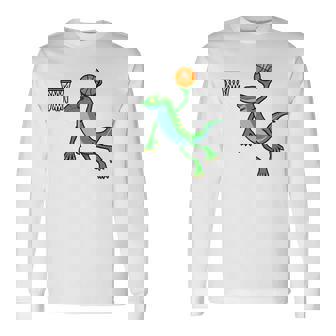 ヤモリ バスケットボール ホビー スポーツ 爬虫類 長袖tシャツ 長袖Tシャツ - Kawaiitshirt