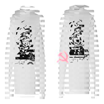 ユーリ・ガガーリン ソ連ロスコスモス コスモノート 長袖Tシャツ - Kawaiitshirt