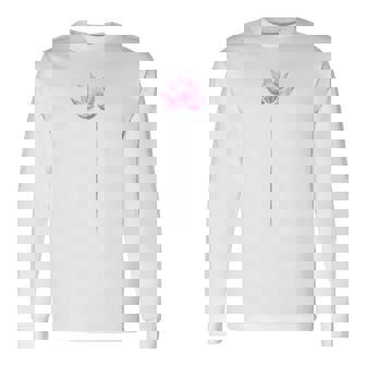 ヨガ エレガント 蓮の花 和書風 デザイン 長袖Tシャツ - Kawaiitshirt