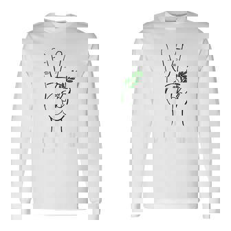 ヨルダン川西岸中東平和鳩オリーブの枝無料パレスチナ 長袖Tシャツ - Kawaiitshirt