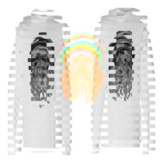 ラスタライオン ジャマイカ ラスタファリ カラーギフト レゲエ愛好家に 長袖Tシャツ - Kawaiitshirt