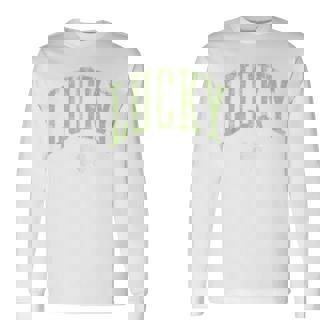 ラッキーシャムロック 四つ葉クローバー 長袖Tシャツ - Kawaiitshirt