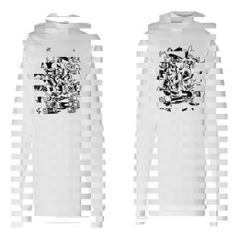 ラップオールドスクールヒップホップグラフィティtシャツとストリートダンス 長袖Tシャツ - Kawaiitshirt