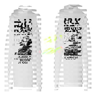 メンズ ラリーレース 父 ファニー ラリーカー レーシング お父さん 長袖Tシャツ - Kawaiitshirt