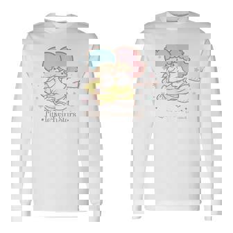 リトルツインスターズ ほしにのって ライトカラー 長袖Tシャツ - Kawaiitshirt