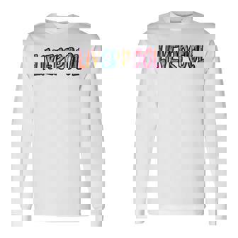 リバプールイングランド リバプールグラフィック 長袖Tシャツ - Kawaiitshirt