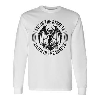 リリス 鬼 ゴシック 神話 民間伝承 悪魔 暗黒 オカルト 長袖Tシャツ - Kawaiitshirt