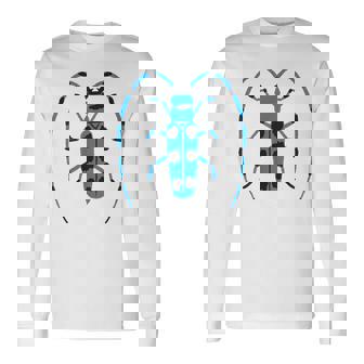 ルリボシカミキリ _昆虫_カミキリムシ 長袖Tシャツ - Kawaiitshirt