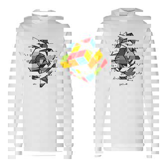 ルービックキューブ ルービックキューブ マジックキューブ レトロ ルービ ヴィンテージ オタク 長袖Tシャツ - Kawaiitshirt