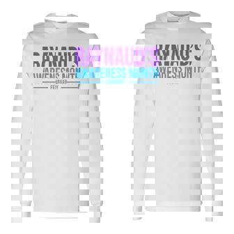 レイノー病啓発 レイノー啓発月間 長袖tシャツ 長袖Tシャツ - Kawaiitshirt