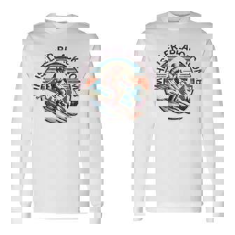 レトロ ヴィンテージ ウィスラー ブラッコム カナダ スキー リゾート 冬 長袖Tシャツ - Kawaiitshirt