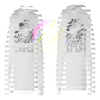 レトロ ヴィンテージ ツェッペリン 飛行船 航空 飛行船 メンズ レディース キッズ 長袖tシャツ 長袖Tシャツ - Kawaiitshirt