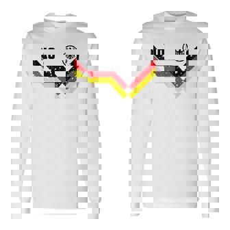 レトロなドイツシャツサッカージャージードイツ 長袖Tシャツ - Kawaiitshirt