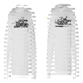 ロシアのbmpを盗むウクライナの農家 ウクライナを支援 長袖Tシャツ - Kawaiitshirt