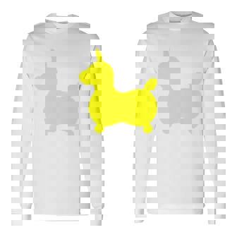 ロディ スカイ バックプリントチャコール） 長袖Tシャツ - Kawaiitshirt