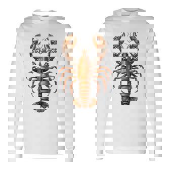 ロブスター ヒョウ ザリガニ ケイジャンフェスティバル 美学 長袖tシャツ 長袖Tシャツ - Kawaiitshirt
