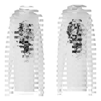 ワイマラナー 犬 グラフィック ペット アート ワイマラナー 長袖Tシャツ - Kawaiitshirt