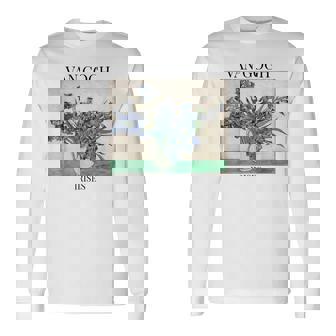 ヴァン・ゴッホ アイリス 印象派 アート絵画 ヴィンセント・ヴァン・ゴッホ 長袖Tシャツ - Kawaiitshirt