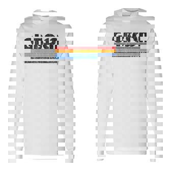 ヴィンテージ 70年代80年代スタイル ギブソン アーカンソー州 長袖Tシャツ - Kawaiitshirt