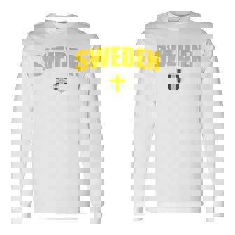 ヴィンテージ スウェーデン国旗 スウェーデン お土産 レトロ スウェーデン プライド 長袖Tシャツ - Kawaiitshirt