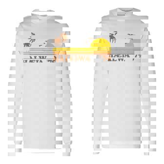 ヴィンテージ ハレイワ ハワイ ノースショア ビーチ レトロ サンセット 70年代 長袖Tシャツ - Kawaiitshirt