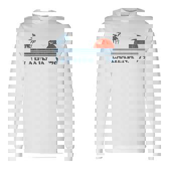 ヴィンテージ ラハイナ マウイ ハワイ ビーチ レトロ ハワイアン 70年代ギフト 長袖Tシャツ - Kawaiitshirt