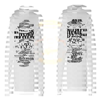 ヴィンテージ還暦祝い 1965年11月生まれ 60歳 長袖Tシャツ - Kawaiitshirt