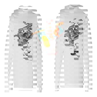 一緒に寝る 寿司 と 寝ぼける 寿司 たまご サーモン 穴子 長袖Tシャツ - Kawaiitshirt