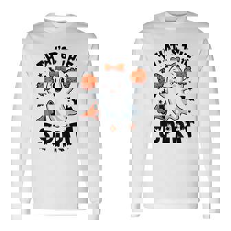 不気味なチアリーダー ゴースト ハロウィンコスチューム チアママスピリット。 長袖Tシャツ - Kawaiitshirt