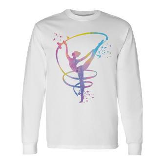 体操選手とバンドガールズ キッズ 新体操 長袖Tシャツ - Kawaiitshirt