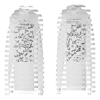 作曲家シグネチャー バッハベートーヴェン・マーラー モーツァルト・ロッシーニ 長袖Tシャツ - Kawaiitshirt