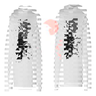 侍戦士 鳥 日本 アニメ グラフィックデザイン 長袖Tシャツ - Kawaiitshirt