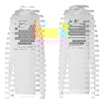 元素周期表 化学 長袖Tシャツ - Kawaiitshirt