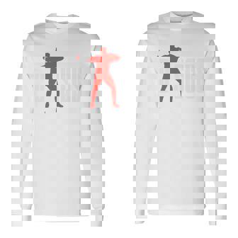 円盤 面白い 円盤投げ 長袖tシャツ 長袖Tシャツ - Kawaiitshirt