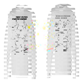 化学は素晴らしいです。面白いカワイイ化学分子 長袖Tシャツ - Kawaiitshirt