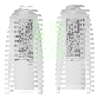 和 ストリート レトロ バイブ 美的 東京 ファッション 長袖Tシャツ - Kawaiitshirt