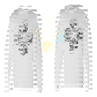 四神 青龍 白虎 朱雀 玄武 四象 東西南北 バックプリント 長袖Tシャツ - Kawaiitshirt